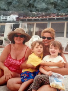 WITH LORIE and OUR BABIES.  BEFORE ALS.
