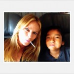 With RODRIGO on the plane.