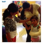 SANDRA helping kids having the same surgery she did.