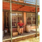 SETTING UP HOEDOWN AT PARAMOUNT RANCH.