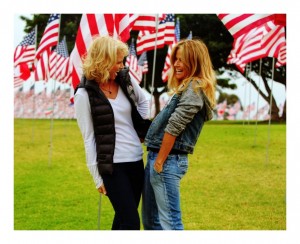 LAUGH LIKE YOUR LIFE DEPENDS ON IT...BEACUSE IT DOES. With BROOKE BOHM at 9/11 PEPPERDINE FLAGS.