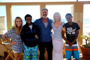 With MEL GIBSON.