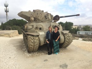 With ISABELLE FOX on our way to JURUSALEM