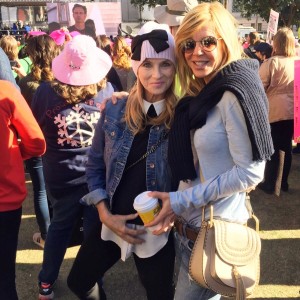With Paula Edwards at the Women's March.