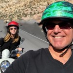 SCOOTER SELFIE at RED ROCK CANYON.