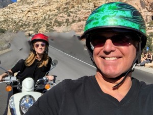 SCOOTER SELFIE at RED ROCK CANYON.